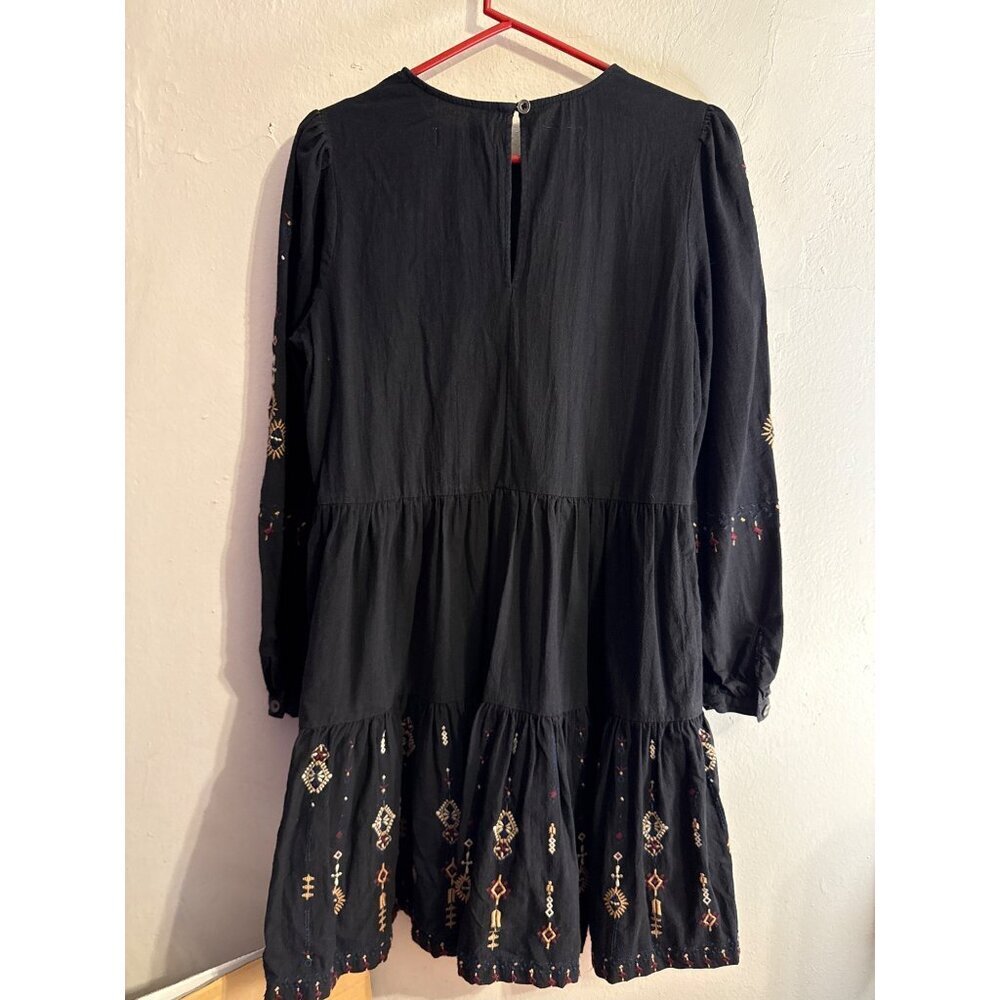 Superdry Anisa Embroidered Short Tiered Dress Size 6 - Picture 5 of 16